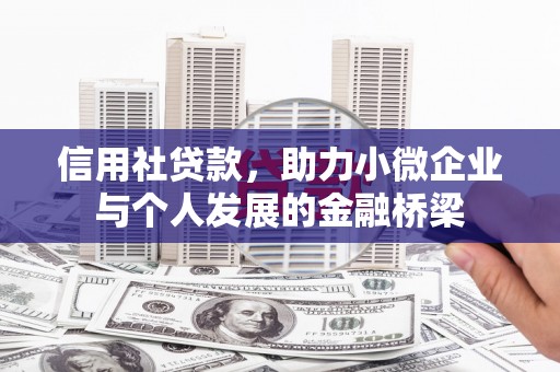 留坝信用社贷款，助力小微企业与个人发展的金融桥梁