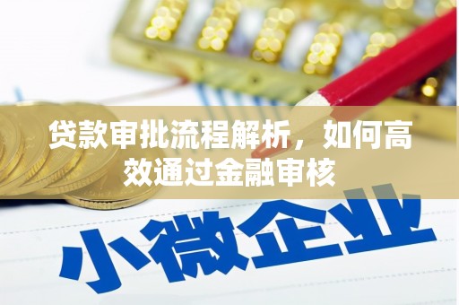 留坝贷款审批流程解析，如何高效通过金融审核