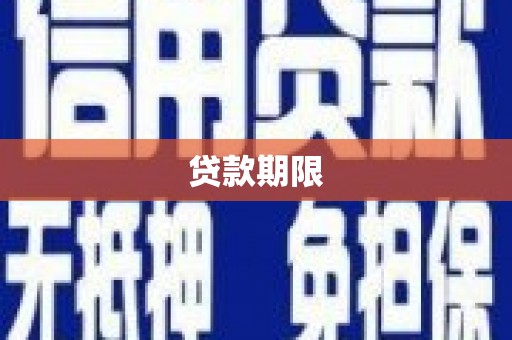 留坝贷款期限