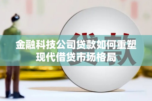 留坝金融科技公司贷款如何重塑现代借贷市场格局