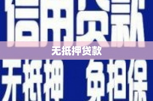 留坝无抵押贷款