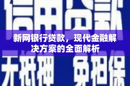 留坝新网银行贷款，现代金融解决方案的全面解析