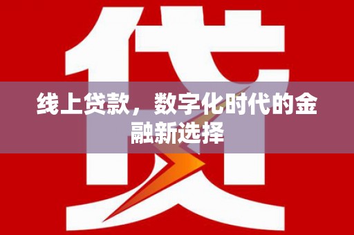 留坝线上贷款，数字化时代的金融新选择