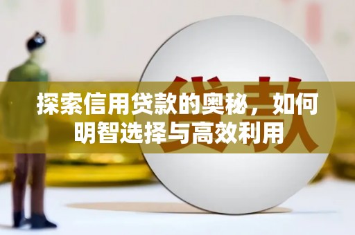 留坝探索信用贷款的奥秘，如何明智选择与高效利用