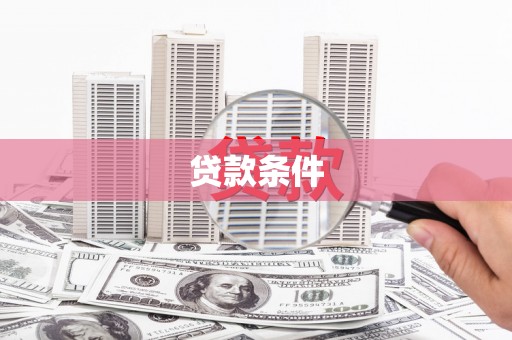 留坝贷款条件