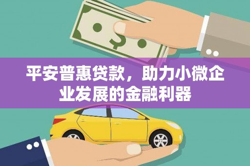 留坝平安普惠贷款，助力小微企业发展的金融利器